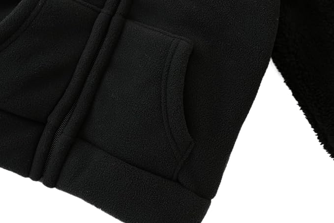 Toddler Winter Coats Baby Boys Girls Fuzzy Sherpa Fleece Jackets - Image 5