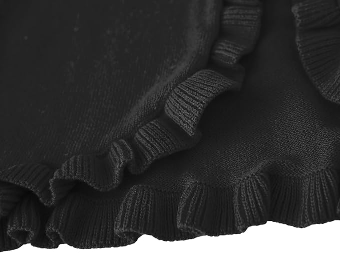 Toddler Girls Cardigan Sweater Bolero Shrug Baby Kids Long Sleeve Cropped Dress - Image 4
