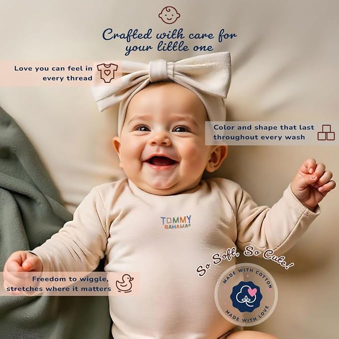 Tommy Bahama Baby 5-Piece Onesie Set - Image 5