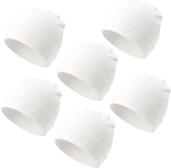 DRESHOW BQUBO 6 Pack Baby Newborn Hats Set by DRESHOW
