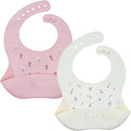 Kaya Silicone Baby Bib Pack of 2, BPA-Free Waterproof Food Catcher, Adjustable by Kaya