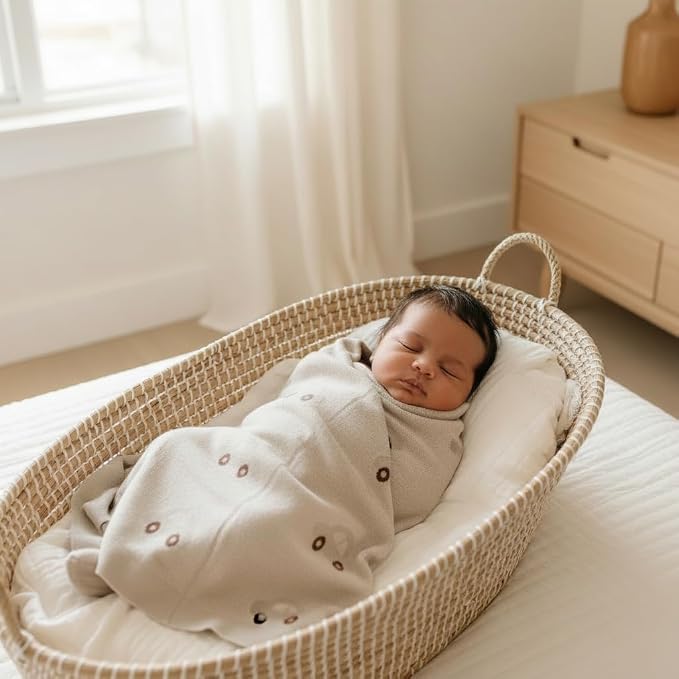 Baby Receiving Blanket for Boys 100% Cotton Buttery Soft Cozy Receiving Swaddle - Image 6