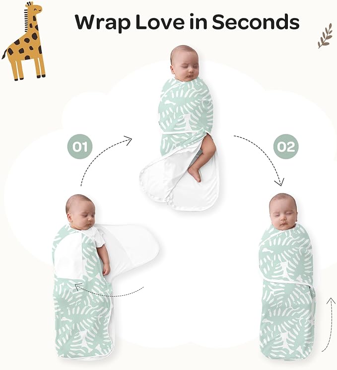 Momcozy Swaddles for Newborns, Quiet Fastener Swaddle for Infant 0-3 Months | - Image 6