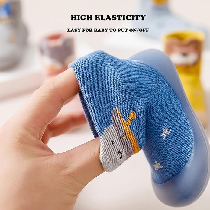 Baby Non Slip Socks Shoes Toddler Girls Boys First Walking Shoes Infant Indoor - Image 4