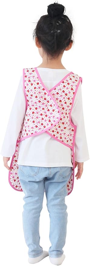 Kids Painting Apron – Waterproof Art Smock for Toddlers & Preschoolers, Messy Play, Baking, Crafts, Cooking, Mealtime