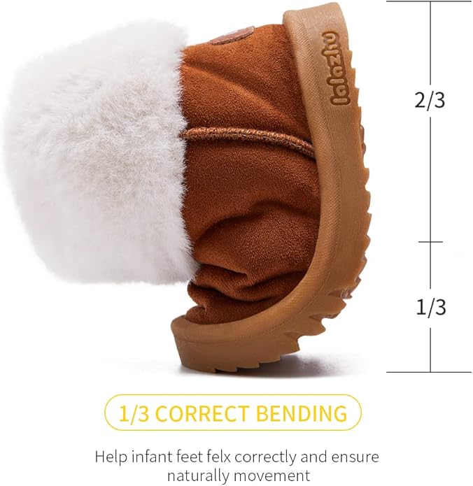 BMCiTYBM Girls Boys Snow Boots Warm Winter Fur Lined Baby Shoes (Infant/Toddler/Little Kid)