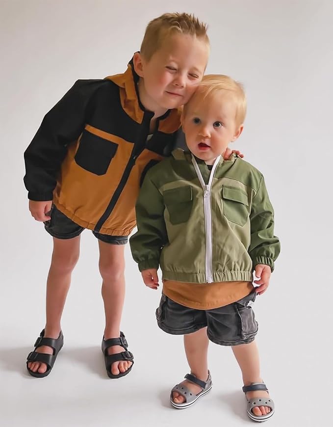 MERSARIPHY Toddler Boy Hoodies Jacket Baby Boy Lightweight Zip Up Coat - Image 5