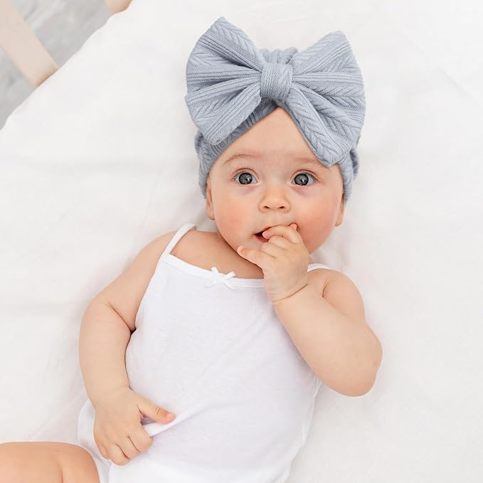Newborn Baby Hats and Mittens Set Infant Bow Beanie Cap Toddler Gloves Newborn - Image 7