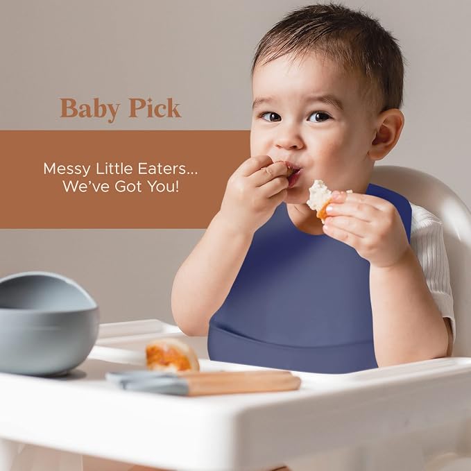 Silicone Bibs For Babies- BPA-Free Waterproof Bib - Image 7