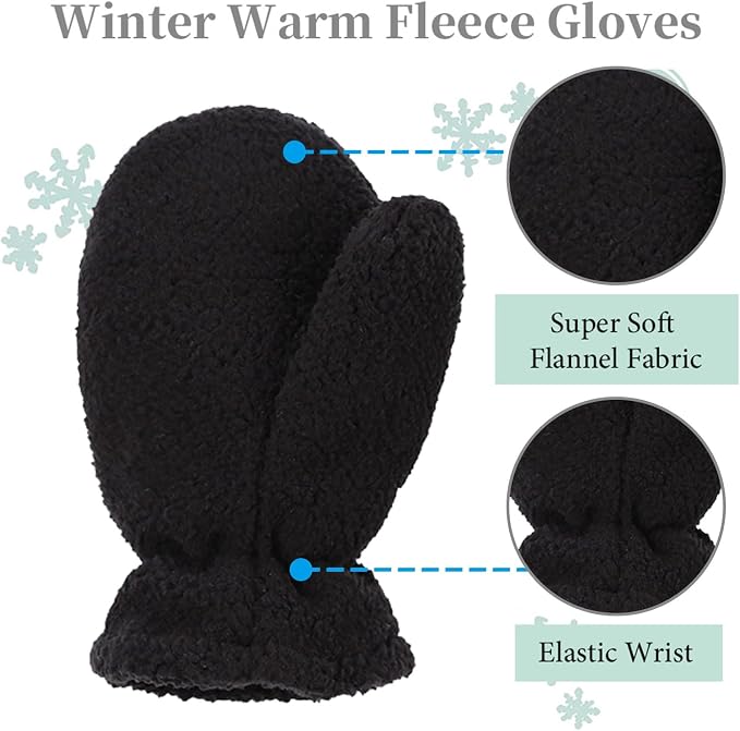 Zsedrut Baby Boys Winter Glove Warm Toddler Infant Girls Mittens Fleece Lined - Image 2