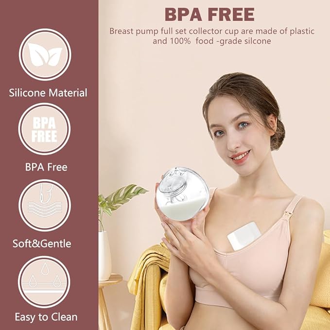 One Full Set Milk Collector Cup 21mm Only Compatible with Momcozy S12 Pro/S9 Pro Breast Pump NOT for S9/S12, S12 Pro/S9 Pro Wearable Breast Pump Replacement Parts with 21mm Flange