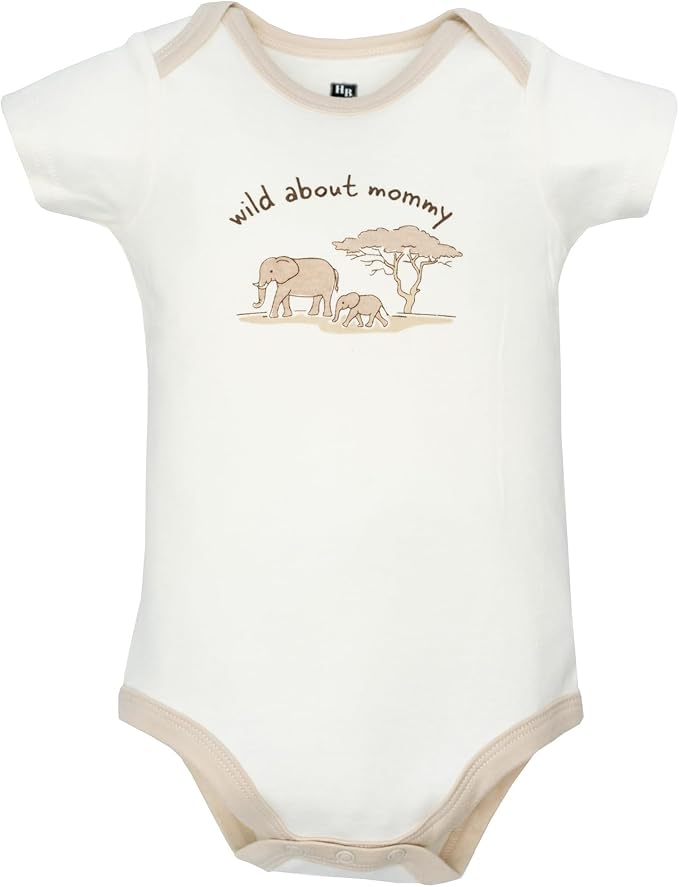 Hudson Baby Infant Boys Cotton Bodysuits 5-Pack - Image 7