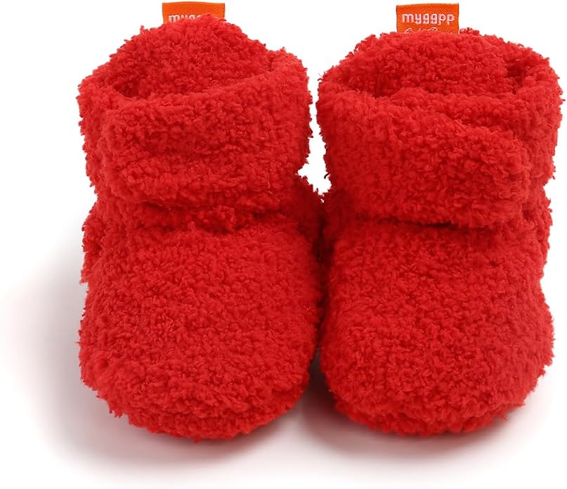 Baby Booties Cozy Fleece Slippers Soft Baby Shoes - Image 7