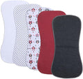 Baby Burp Cloths, Soft Absorbent Towel, 5 Pack by Gelisite