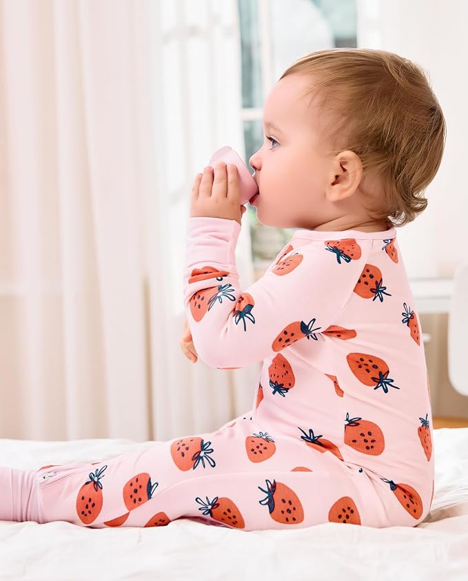 babee Reshinee Viscose Derived from Bamboo Baby Footie Pajamas Convertible - Image 7