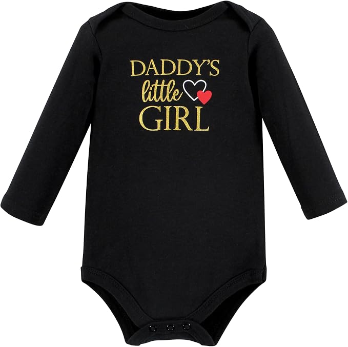 Hudson Baby Baby Girls' Cotton Long-sleeve Bodysuits 3-pack - Image 5