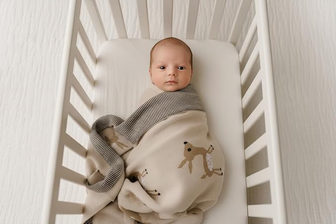 Knit Baby Swaddle Blanket - Image 8