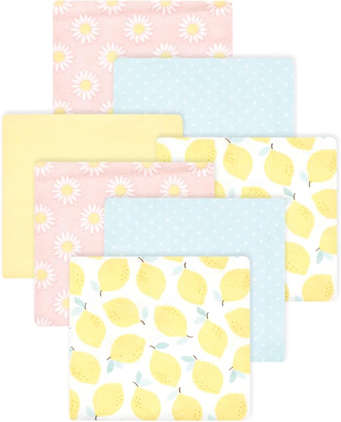 Little Treasure Hudson Baby Cotton Poly Flannel Receiving Blankets Multipack by HudsonBaby