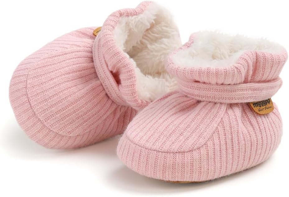 Ohwawadi Infant Baby Slippers Girls Boys Booties Warm Baby Socks Shoes Newborn - Image 4