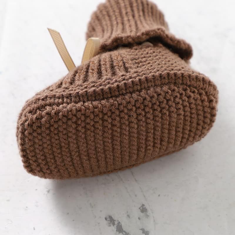 LAWKUL Baby Booties Knit Newborn Shoes Cozy First Walkers Infant Toddler Boots - Image 6