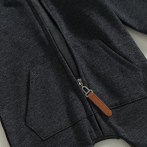 Fall Baby Clothes Newborn Boy Girl Hoodie Romper Long Sleeve Jumpsuit Winter - Image 6
