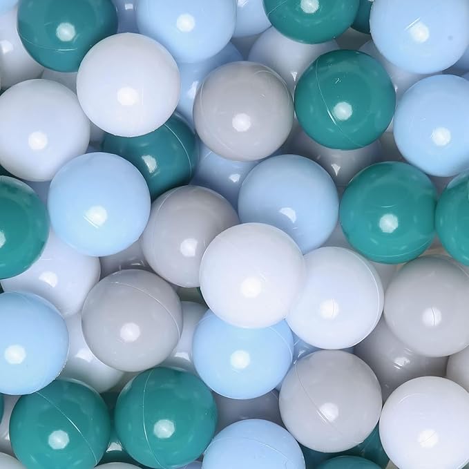 GOGOSO Ball Pits Balls for Toddlers Pack of 50 100 200 Plastics Shape Ball Non-Phthalate Non-BPA Non-Toxic 2.2-Inch Crush Proof Play Balls