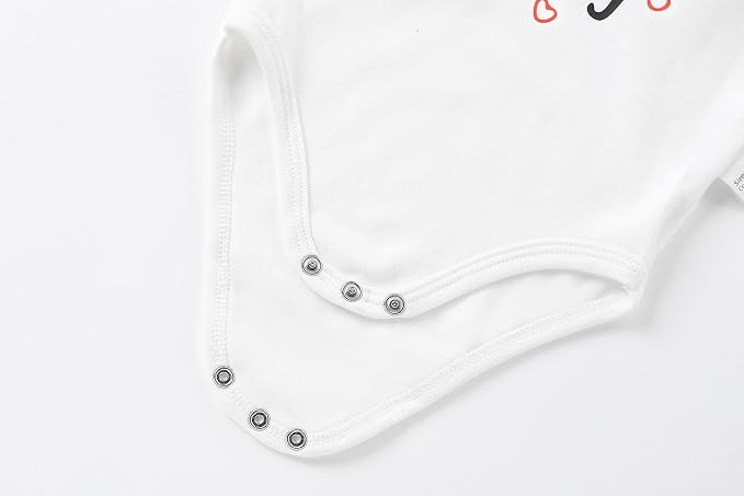 AIWUHE Unisex-Baby Short Sleeve Bodysuits Cotton One-piece Boy Girl Summer - Image 6