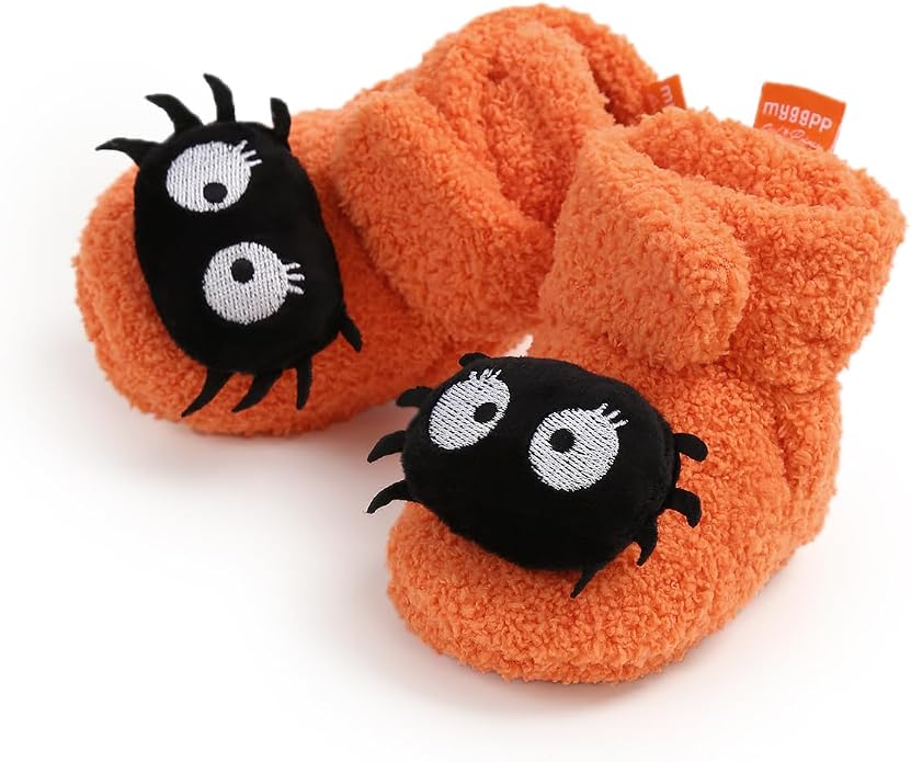 Ohwawadi Infant Baby Boys Girls Slippers Cozy Fleece Booties Soft Bottom Warm - Image 5
