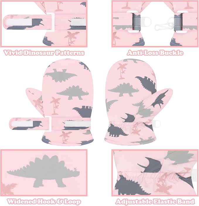 Sarfel Toddler Mittens Waterproof Toddler Gloves Baby Winter Mittens Toddler - Image 5