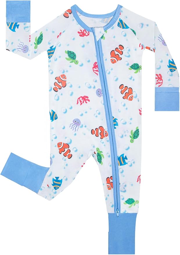 GUISBY Baby Footless Pajamas, Rayon of Bamboo, NB-2T | Rayon of bamboo softness by GUISBY