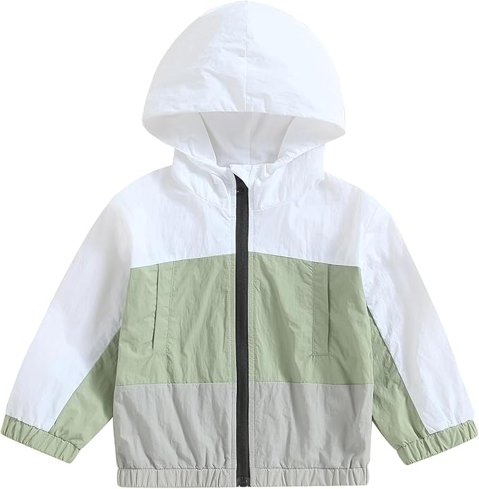 Toddler Windbreaker Jacket Baby Girl Hooded Zip Up Sweatshirt Winter Jacket by Lefyira