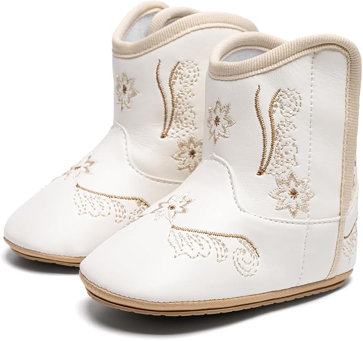 HsdsBebe Baby Boys Girls Western Cowboy Boots Infant Moccasins High Top Booties by HsdsBebe