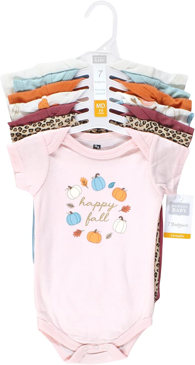 Hudson Baby Baby Boys' Cotton Bodysuits 7-pack - Image 2