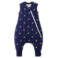 Duomiaomiao 2.5 TOG Toddler Sleep Sack 12-24 Months 100% Cotton Winter Side Open Zipper Baby Sleep Sack with Feet, Warm Toddler Wearable Blanket
