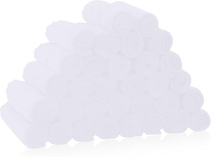 32 Pack Baby Washcloths by BAMBOOQUEEN
