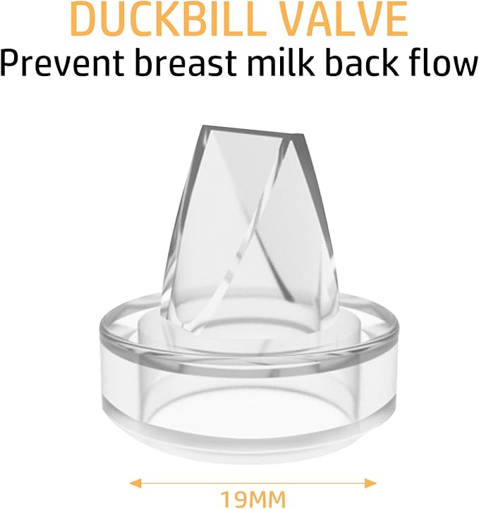6 Pack Silicone Duckbill Valve Compatible with S9 / S12 / S9Pro / S12Pro Wearable Breast Pump, Electric Breast Pump Parts Accessories