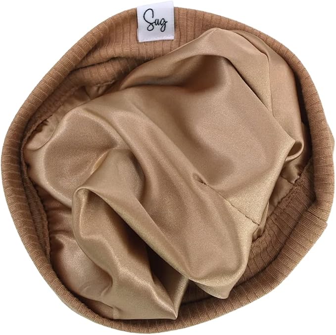 Jersey Beanie Hat for Newborn Baby Boys Girls Silky Satin Lined Hats Bonnet - Image 3