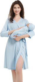 Galabloomer Maternity Robe and Receiving Blanket, Matching Mommy Labor Robe | by Galabloomer