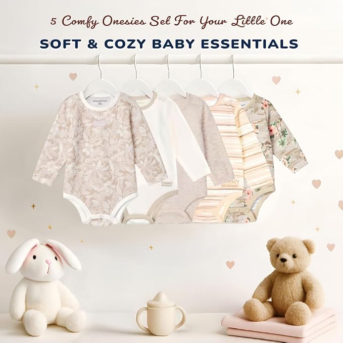 Tommy Bahama Baby 5-Piece Onesie Set - Image 7