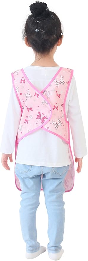 Kids Painting Apron – Waterproof Art Smock for Toddlers & Preschoolers, Messy Play, Baking, Crafts, Cooking, Mealtime