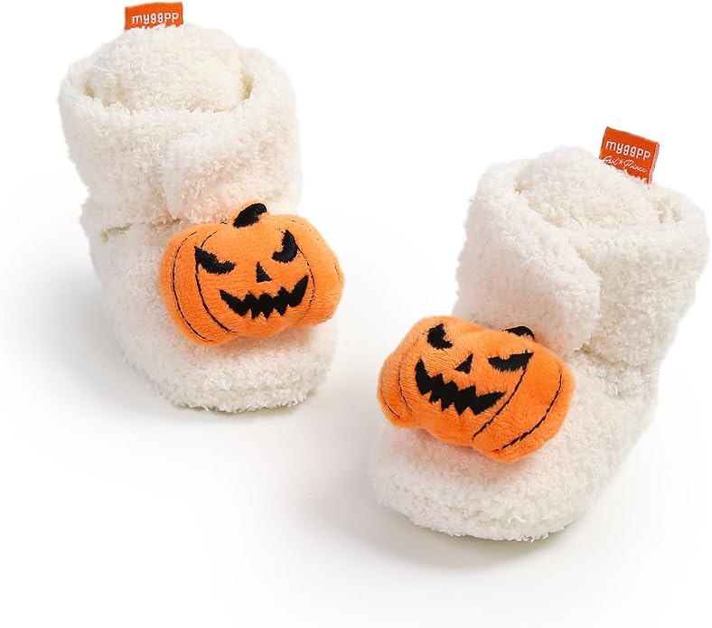 Ohwawadi Infant Baby Boys Girls Slippers Cozy Fleece Booties Soft Bottom Warm - Image 7