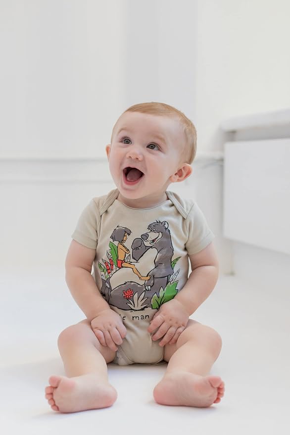Disney Baby 5-Pack Short Sleeve Bodysuits Newborn to Infant - Image 2