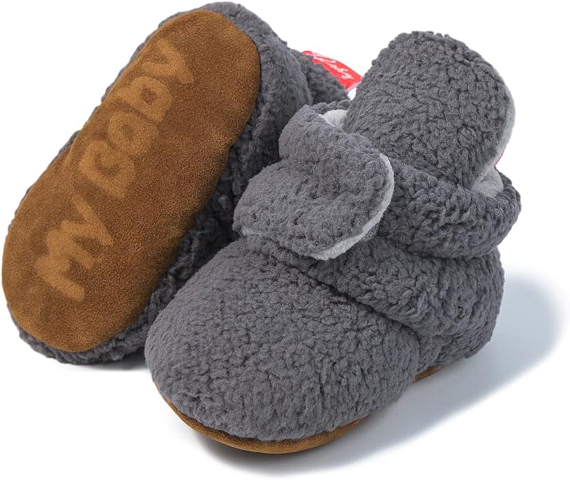 Sawimlgy Newborn Infant Baby Girl Boy Cotton Booties Stay On Sock Slippers Soft by Sawimlgy