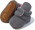 ohsofy Newborn Baby Cotton Booties Stay On Slipper Winter Warm Soft Shoes by ohsofy