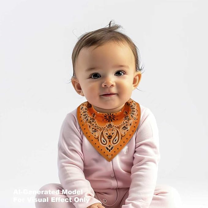 10 Pack Baby Triangle Bandana Bibs - Image 3