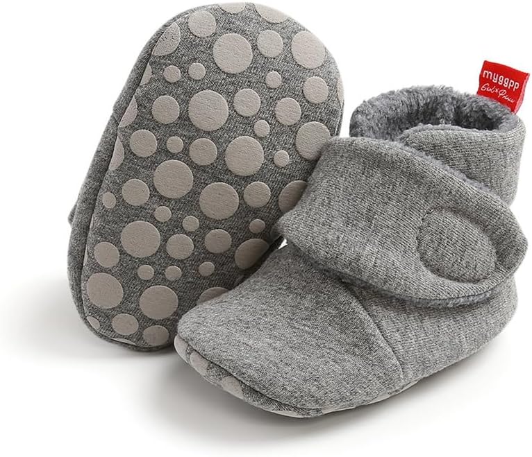 Baby Booties Cozy Fleece Slippers Soft Baby Shoes - Image 5