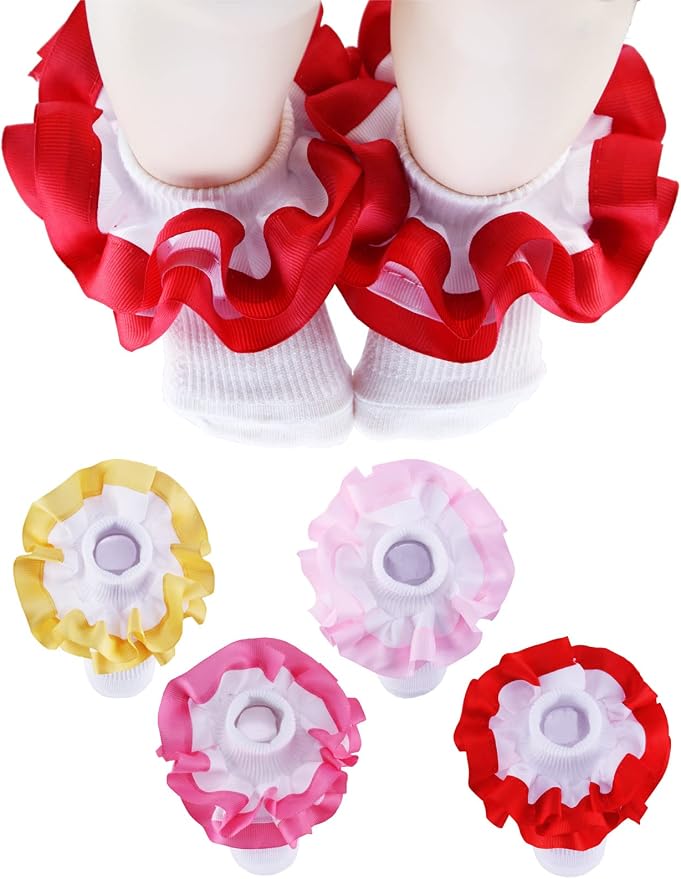 PrinceSasa Little Baby Girl Princess Lace Ruffles Socks Set by PrinceSasa