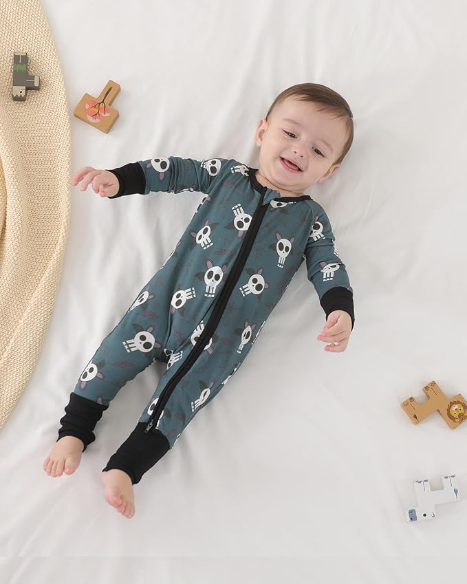 GUISBY Baby Footless Pajamas, Rayon of Bamboo, NB-2T | Rayon of bamboo softness - Image 6