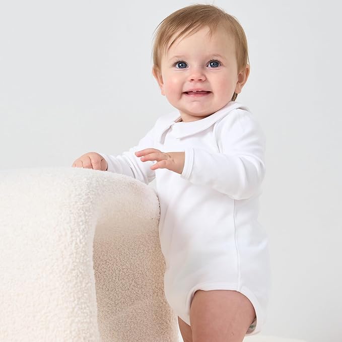 pureborn Baby Girls Boys Bodysuit Super Soft Cotton Romper 0-24 Months | - Image 3