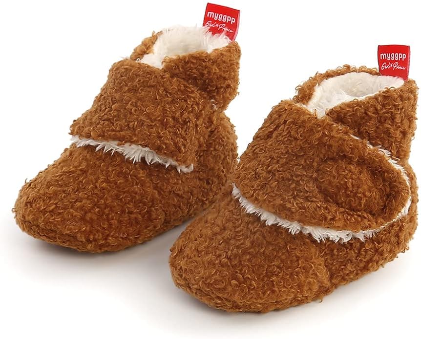 Baby Booties Cozy Fleece Slippers Soft Baby Shoes - Image 7